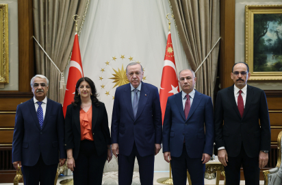 Cumhurbaşkanı Erdoğan, DEM Parti heyetini kabul etti