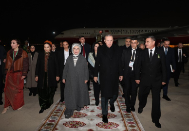 Cumhurbaşkanı Erdoğan Türkmenistan’da