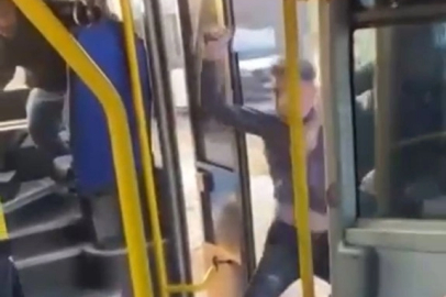 Nilüfer’de otobüsü satırla bastı