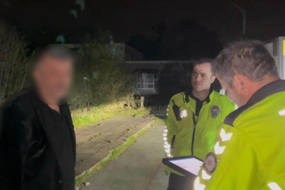 Bursa'da trafik polisinin tuvaleti gelen alkollü sürücüyle imtihanı