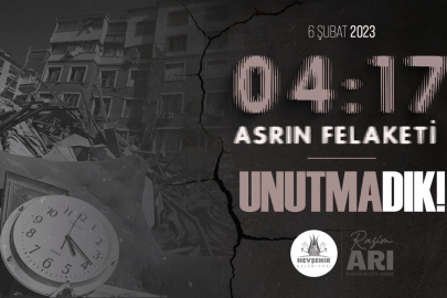 Nevşehir Belediyesi 6 Şubat'ı unutmadı